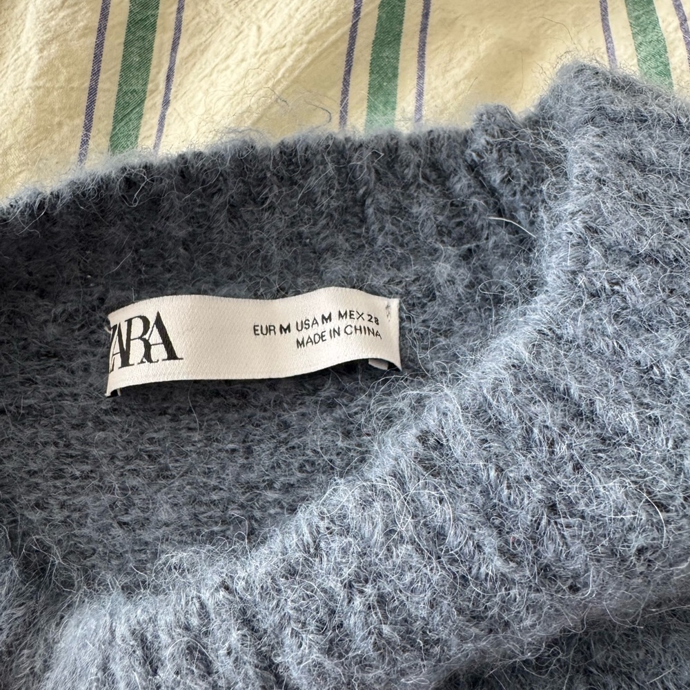 Zara Cozy Blue Sweater - Picture 2 of 6
